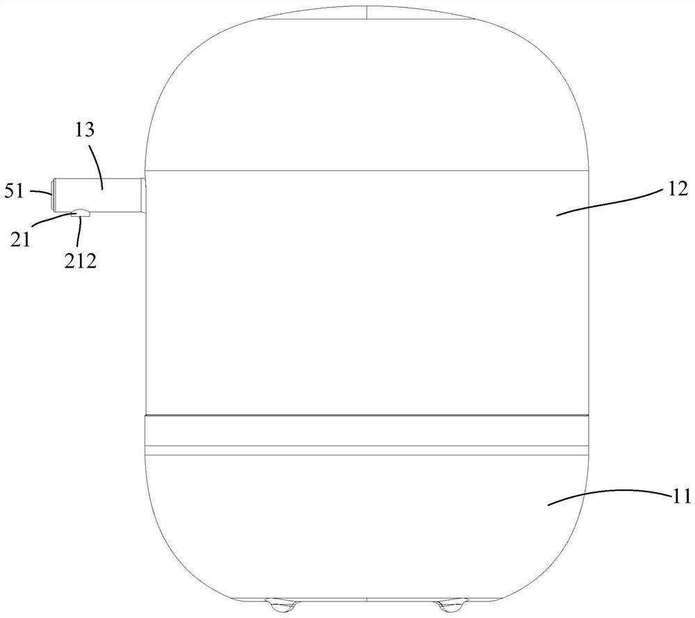 Vacuum fresh-keeping water taking system and vacuum fresh-keeping water taking device