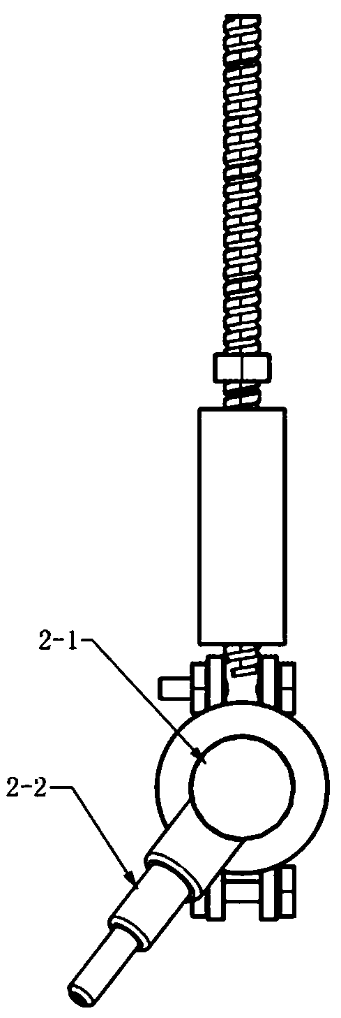 Mine pavement water flushing type single-double channel cleaning spray bar