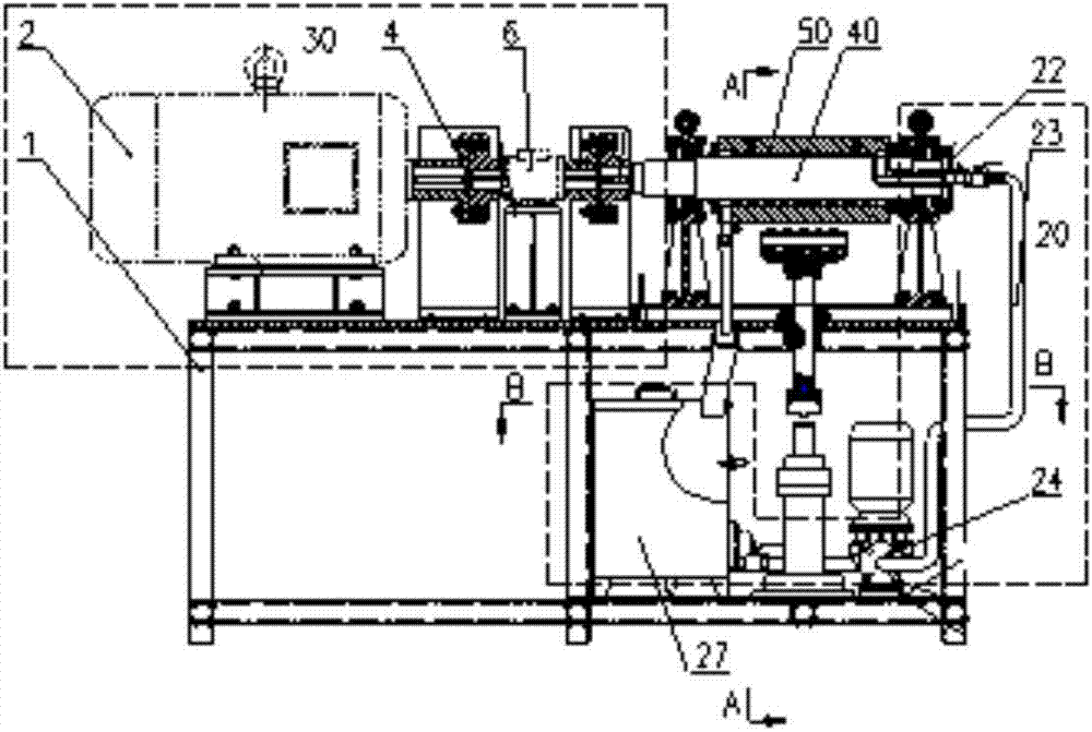 Device for measuring friction coefficient of water-lubricated bearing with low speed and heavy load