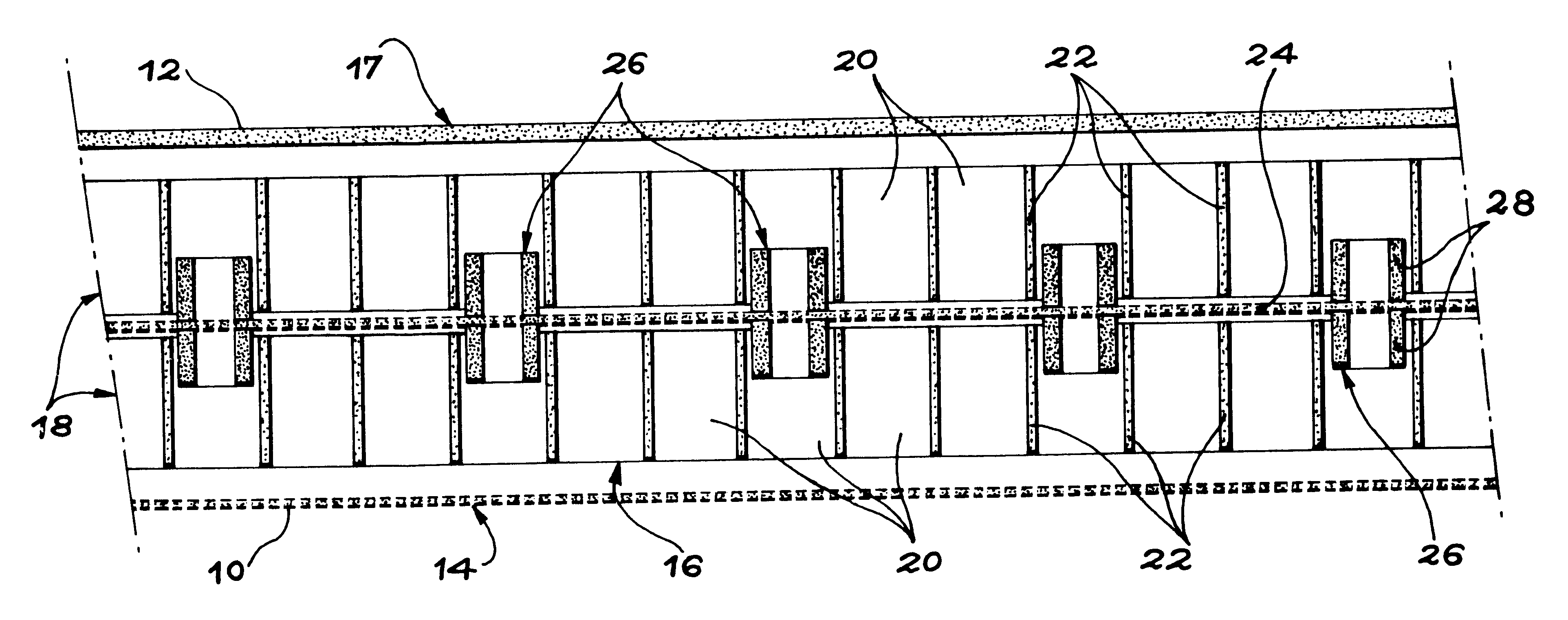 Sandwich acoustic panel