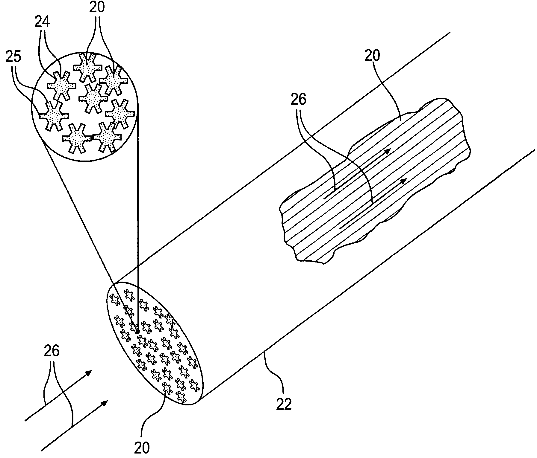 Monolithic structures comprising polymeric fibers for chemical separation by liquid chromatography