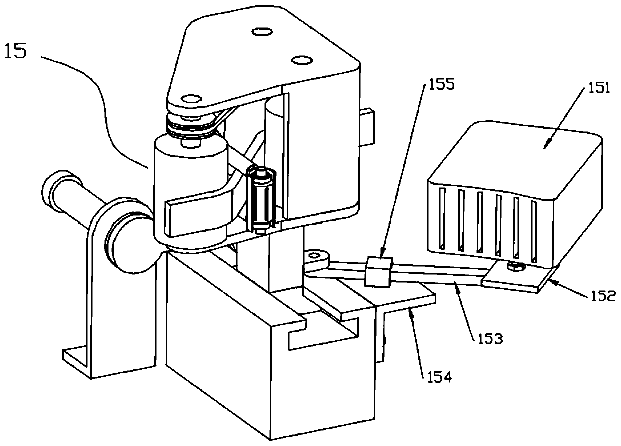 Gluing device used for plate edge sealing