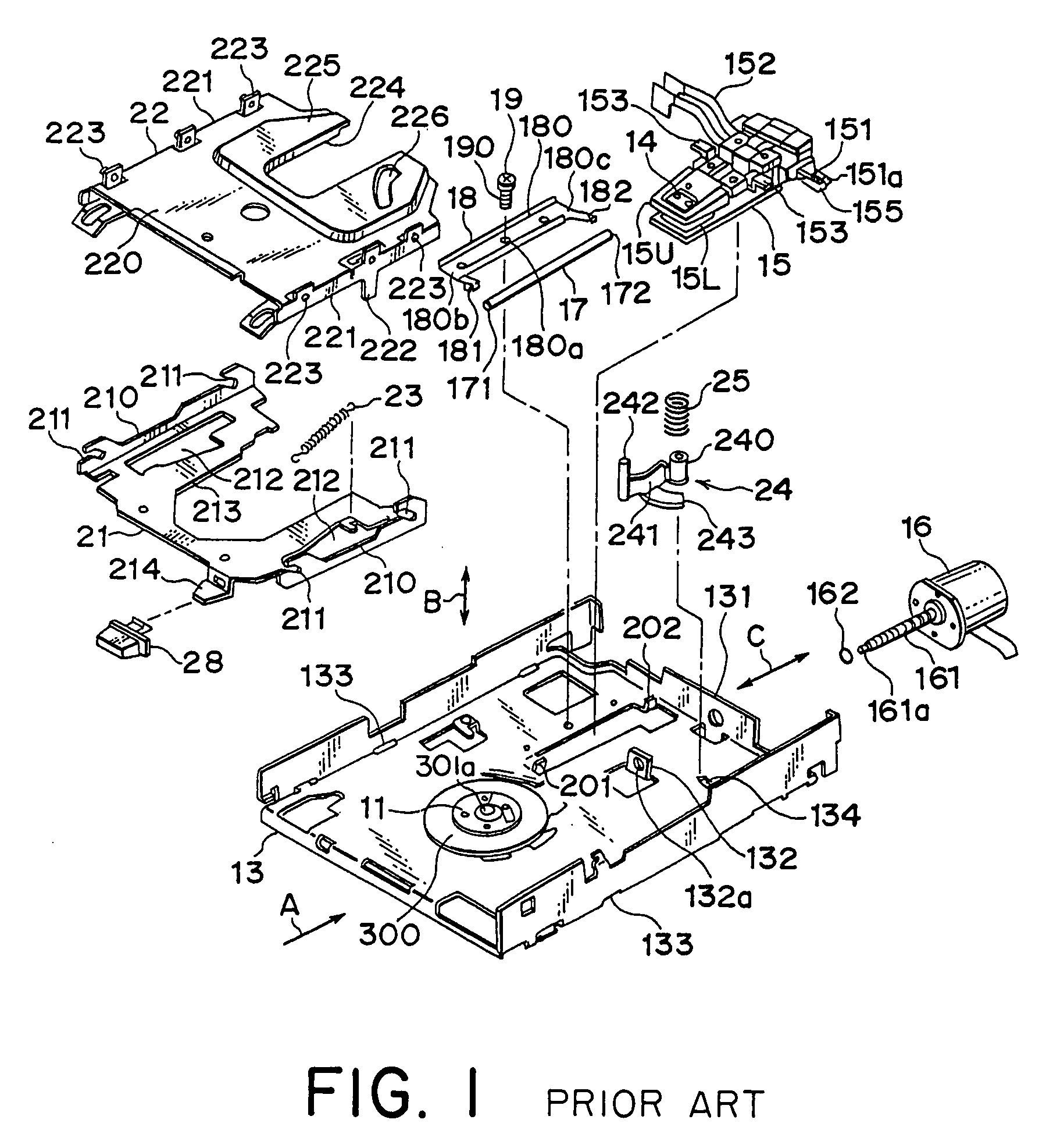 Disk chucking mechanism having a fan-shaped driving pin