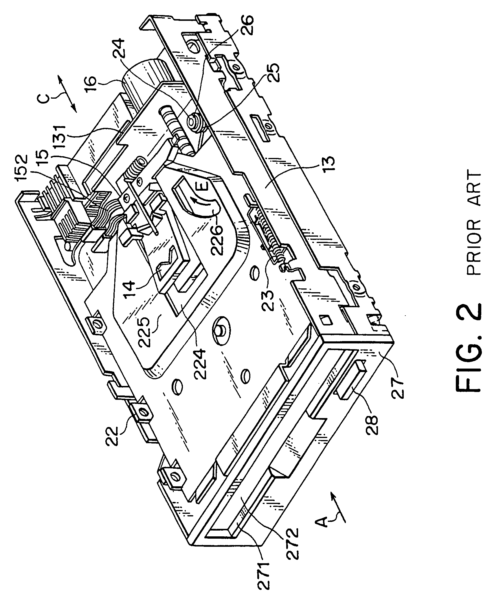 Disk chucking mechanism having a fan-shaped driving pin