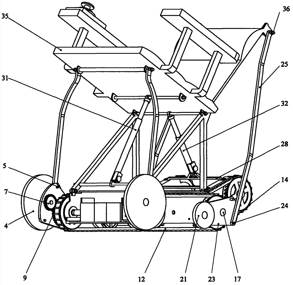 Novel wheel-crawler compound electrically propelled wheelchair