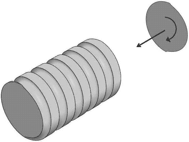 Calculation method for equivalent torsional, tensile and flexural stiffness of ball screw