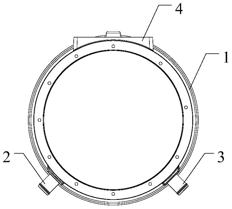 Method for casting water cooling motor shell