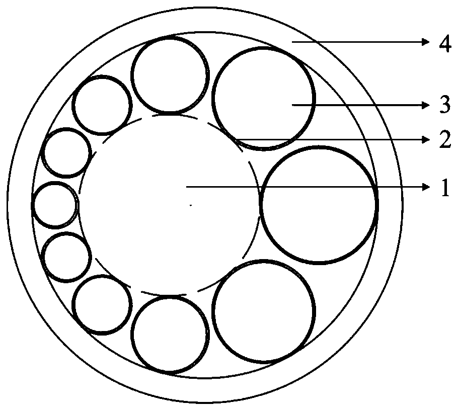 Hollow-core anti-resonance optical fiber with core shift structure