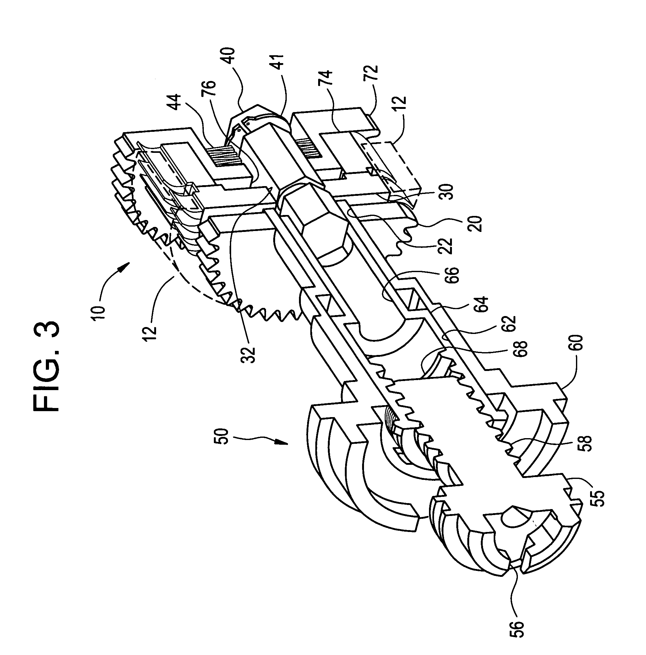 Tool chuck with power take off and dead spindle features