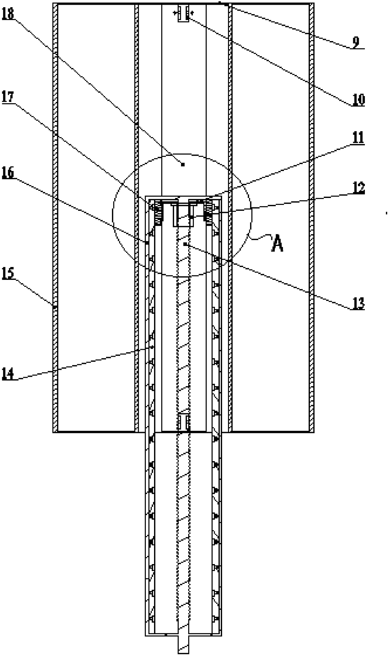 Artificial porous barrier model positioning and installation device for wind tunnel test