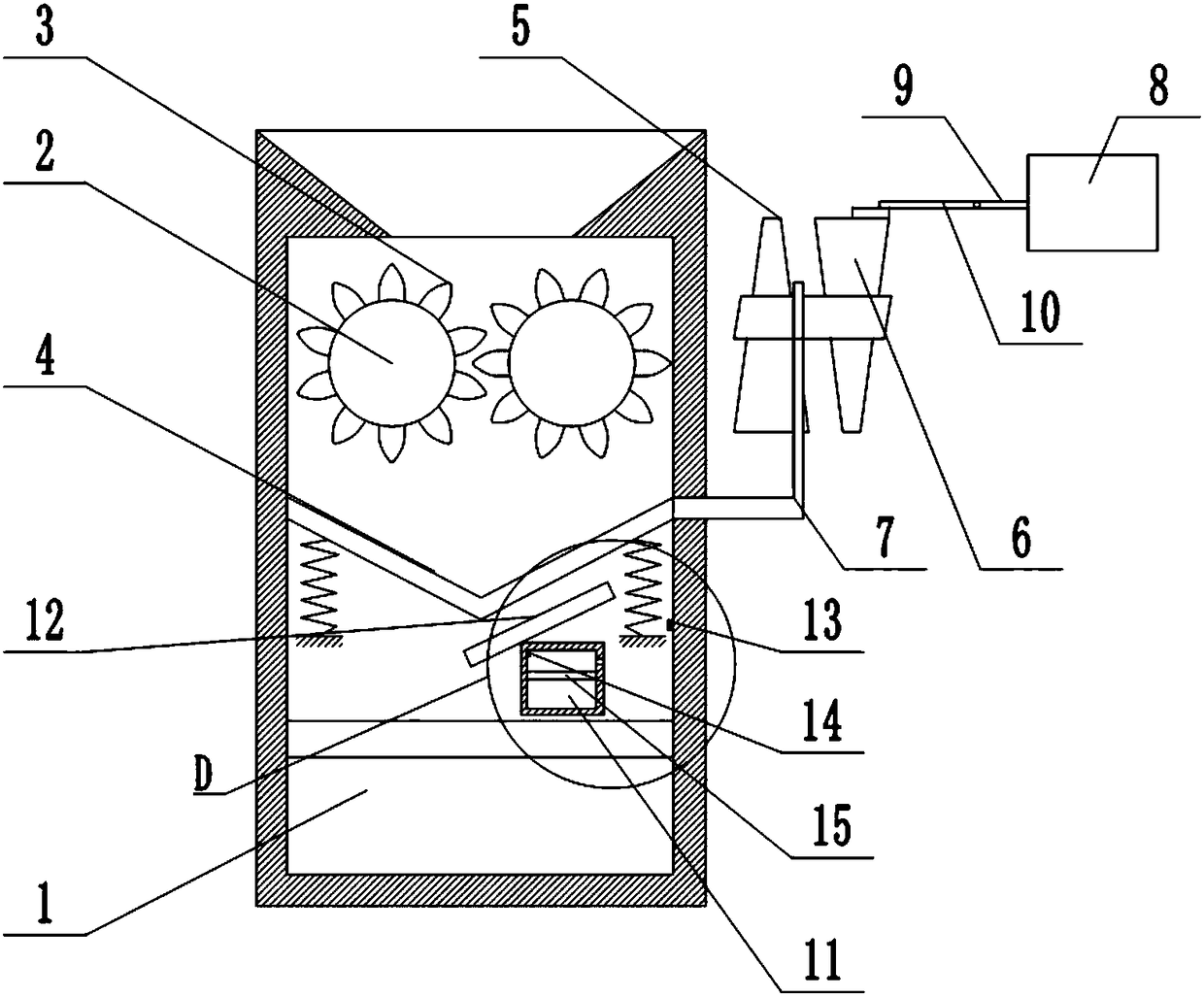 Building material pulverizer