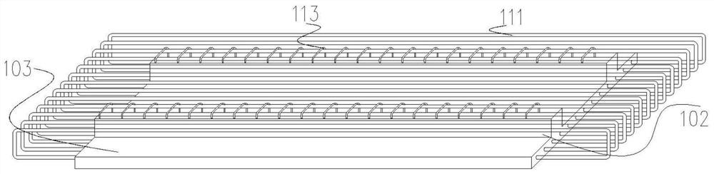 Double-sided superposed pipe gallery side wall with embedded columns and manufacturing method thereof