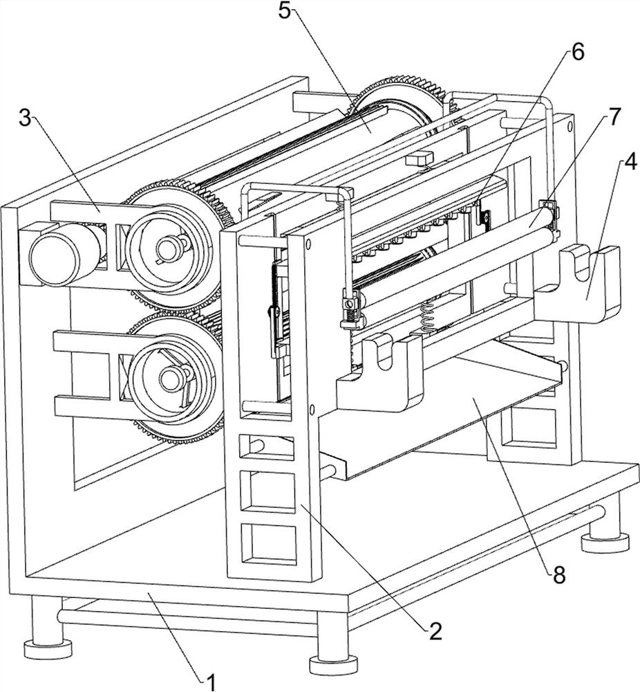 A device for punching holes in fixed-cut fabrics in a garment factory