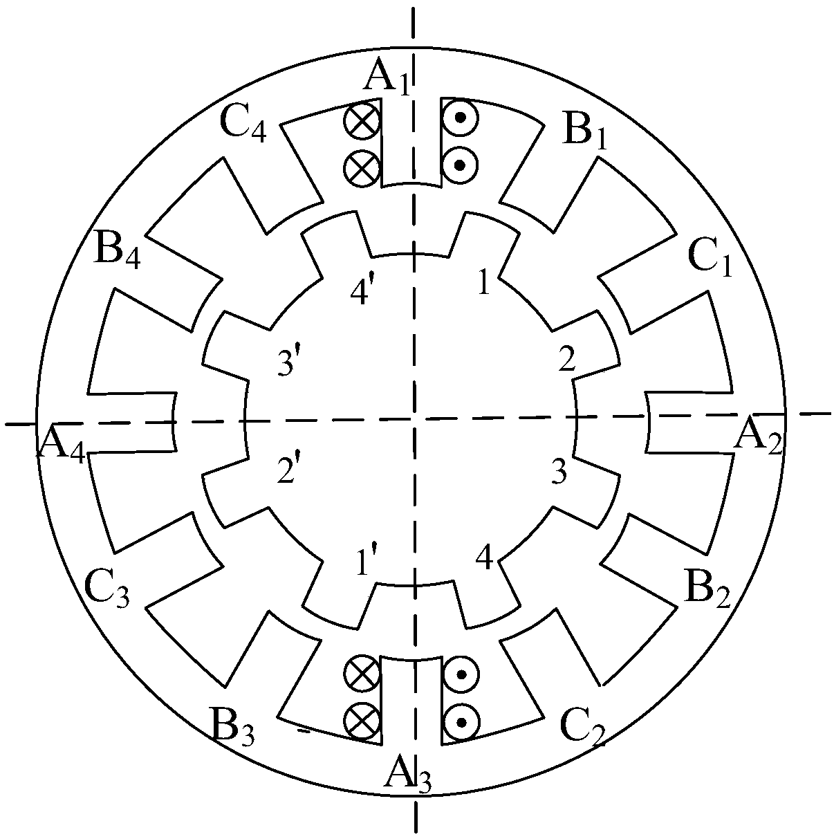 Control method for reducing current fluctuation of switched reluctance motor in current chopping control mode