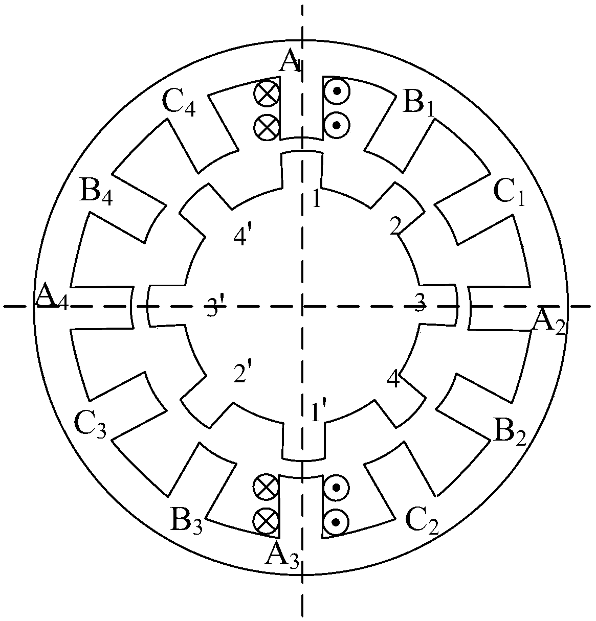 Control method for reducing current fluctuation of switched reluctance motor in current chopping control mode