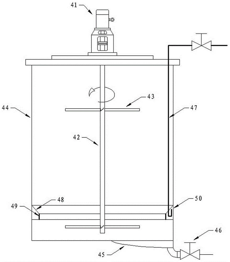 Device for carrying out chemical combination and efficient filter pressing in manganese electrolyzing process