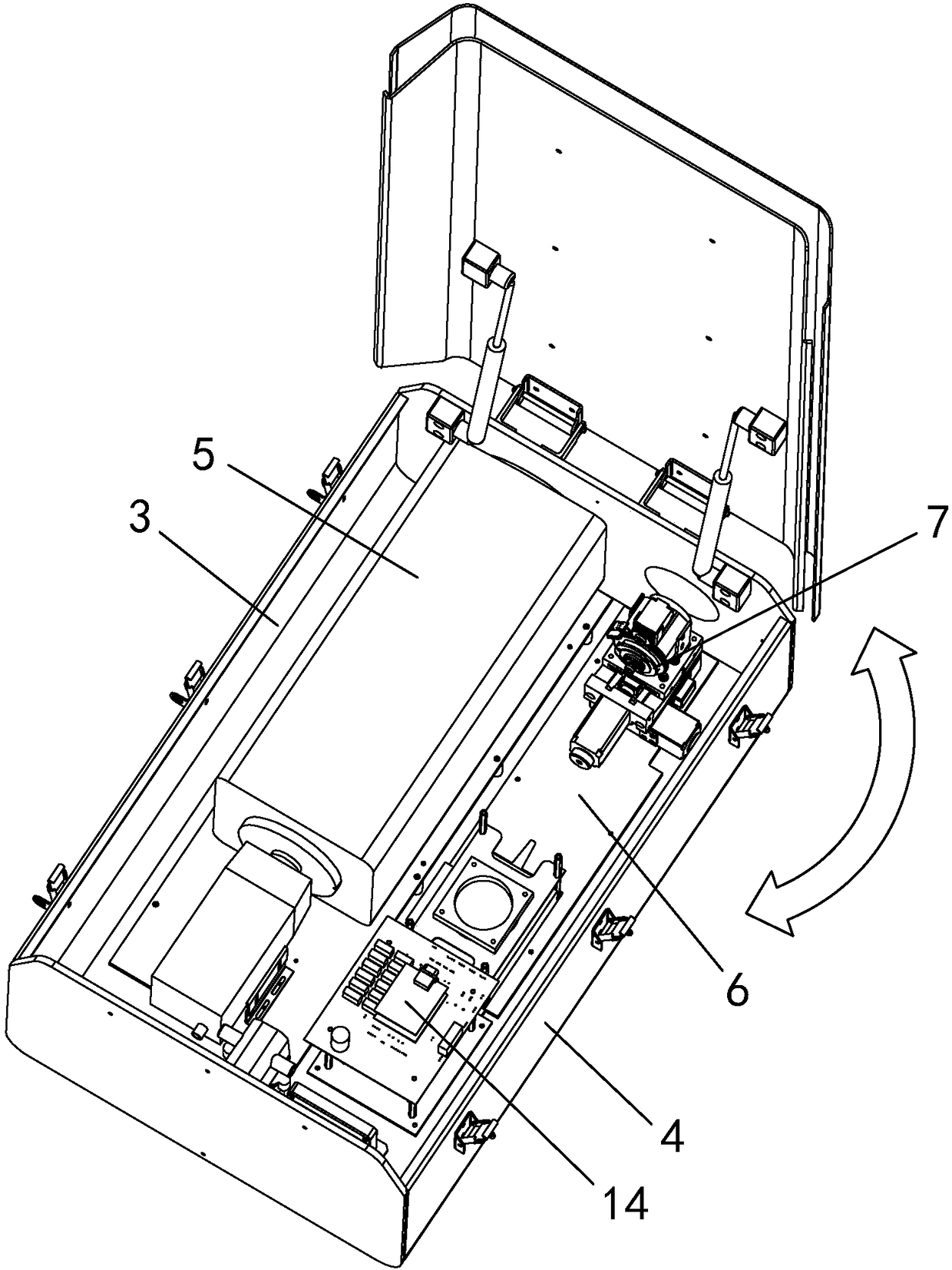 Heavy-load pan-tilt camera with high camera quality stability