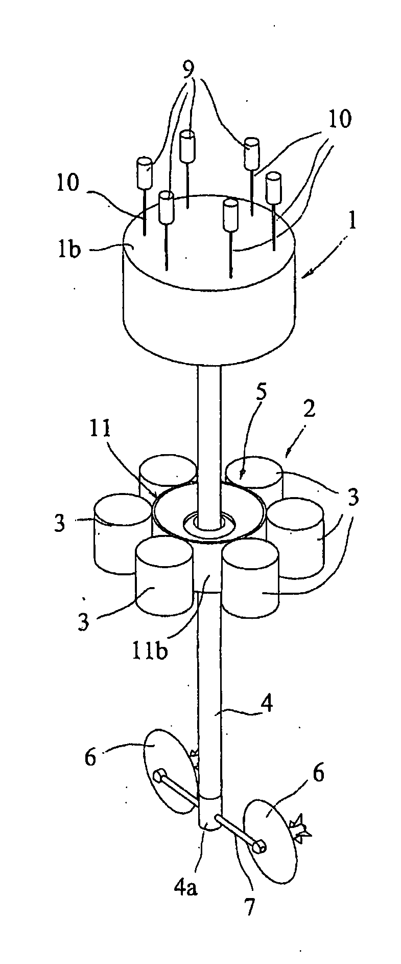 Completely submerged wave energy converter