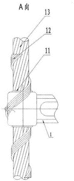 A pre-twisted anti-skid damping spacer