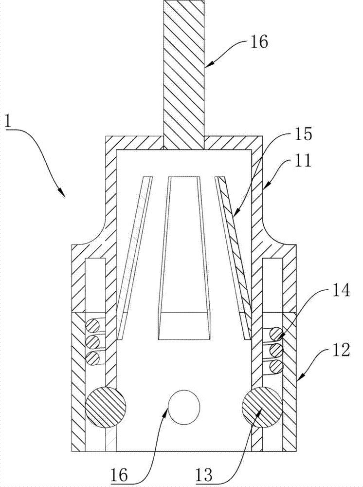 Portable connector of lightning arrester