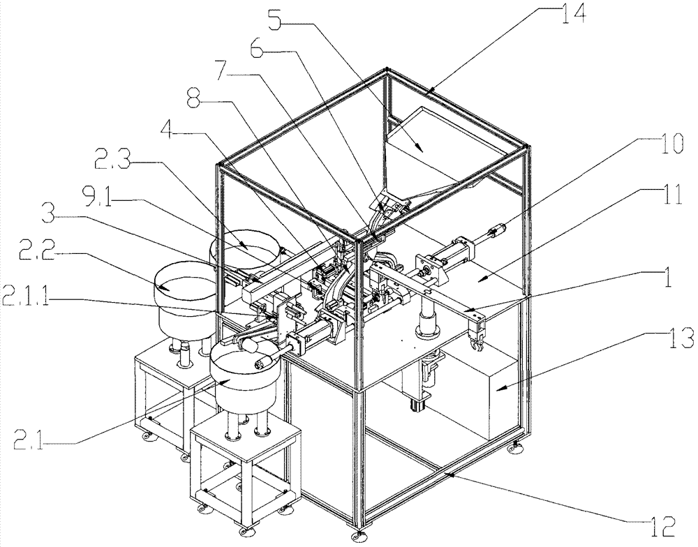 Motor rotor bearing assembly machine