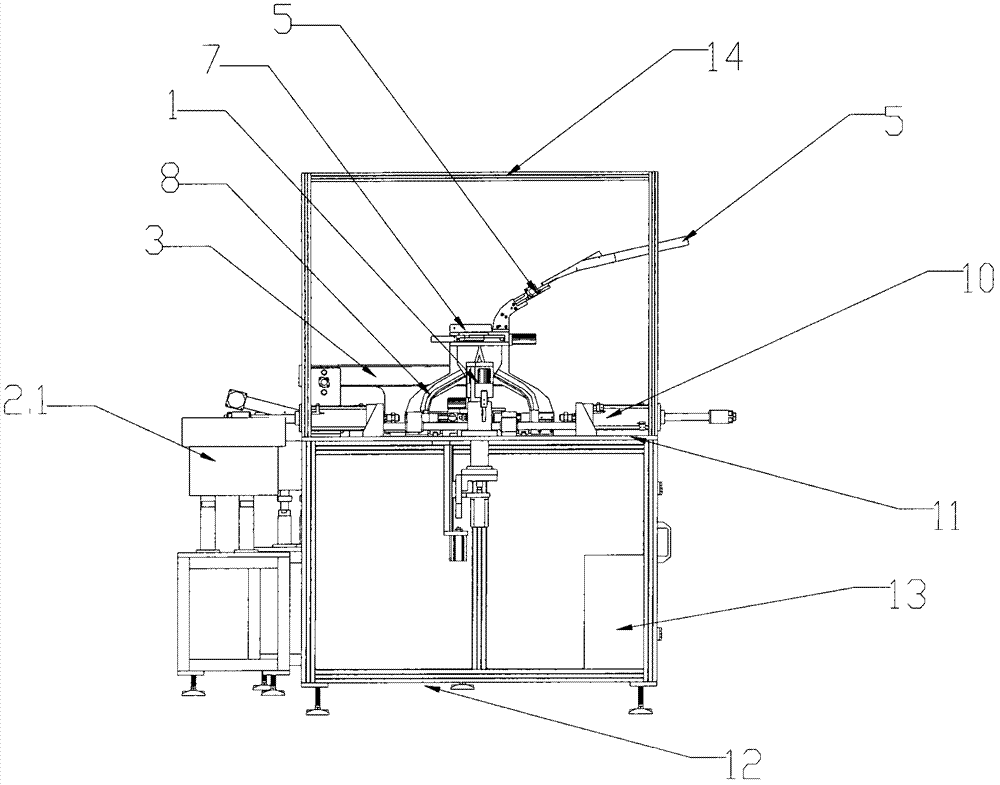 Motor rotor bearing assembly machine