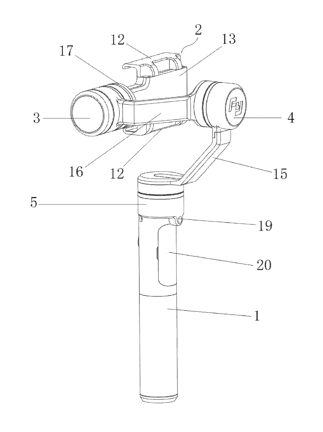 Triaxial stabilizer for mobile phone