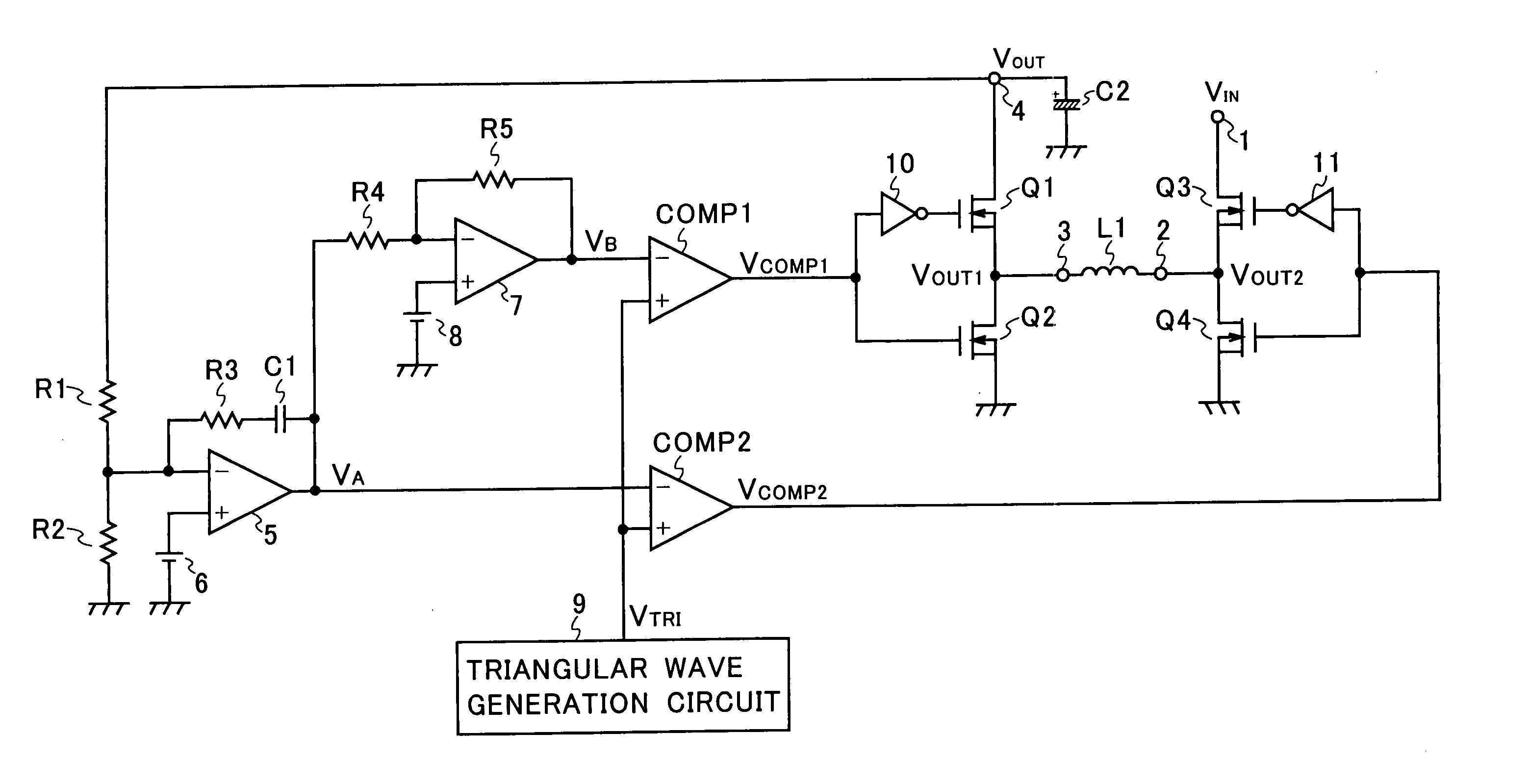 Step-up/step-down DC-DC converter and portable device employing it