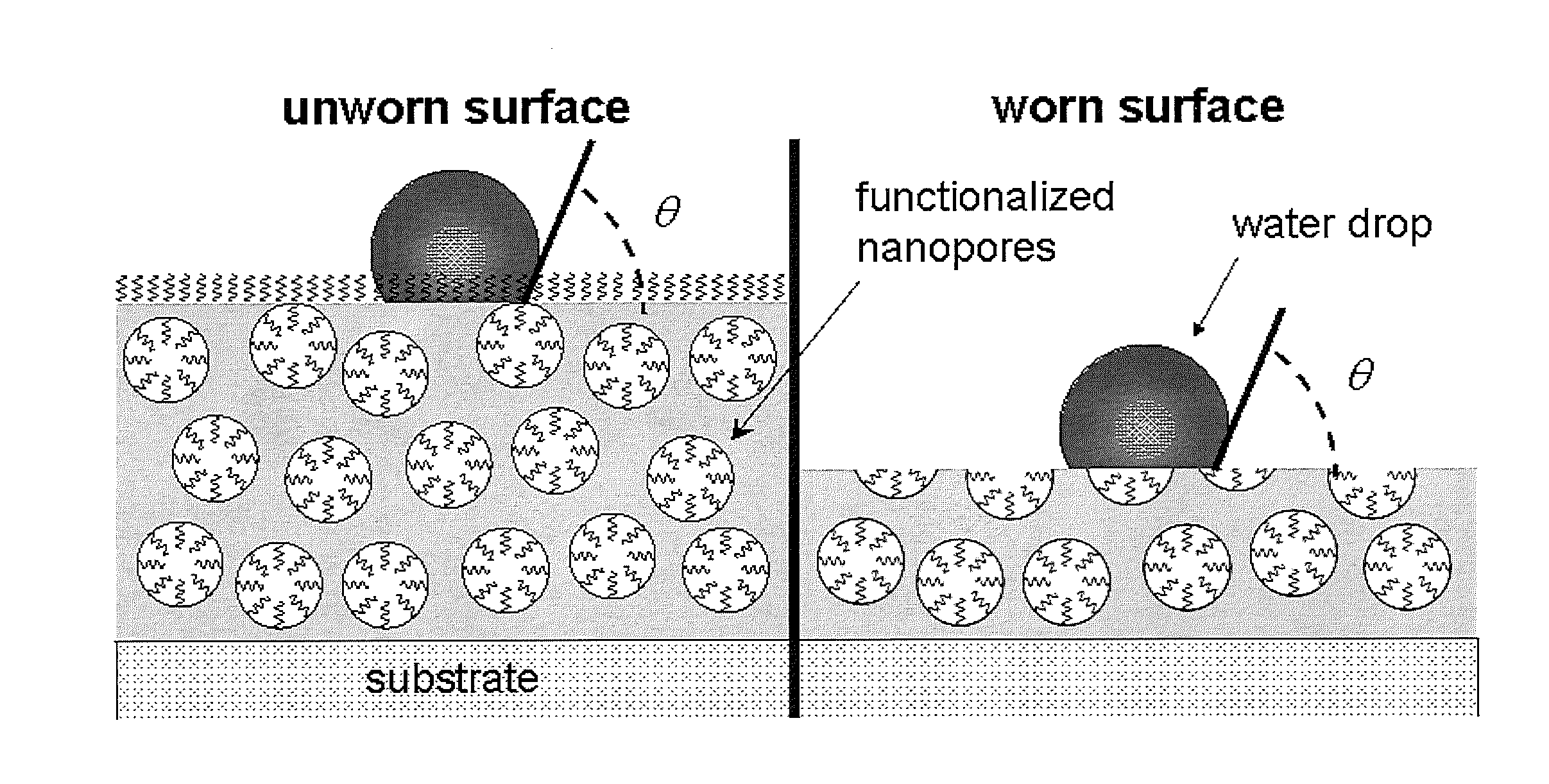 Hydrophobic and oleophobic coatings