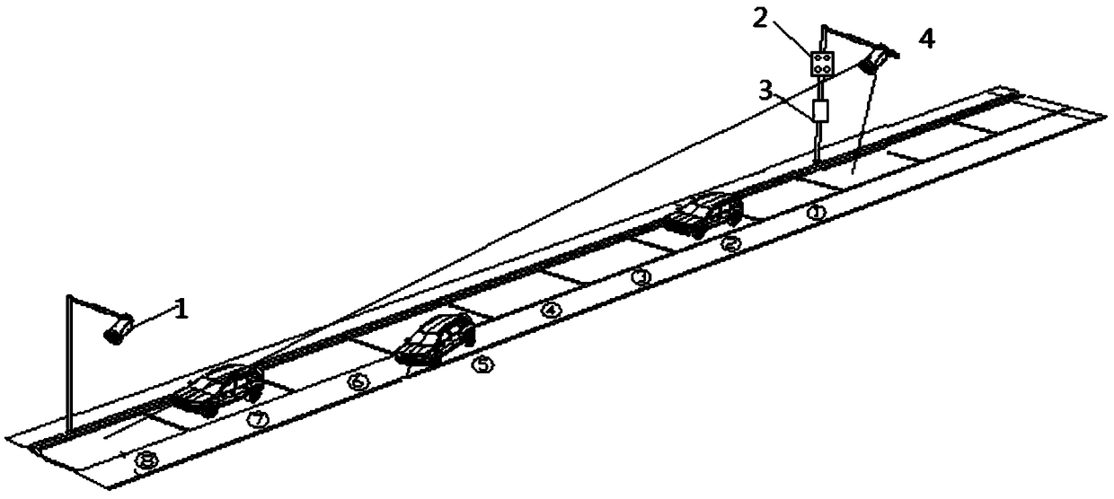 Roadside parking management system based on camera matrix