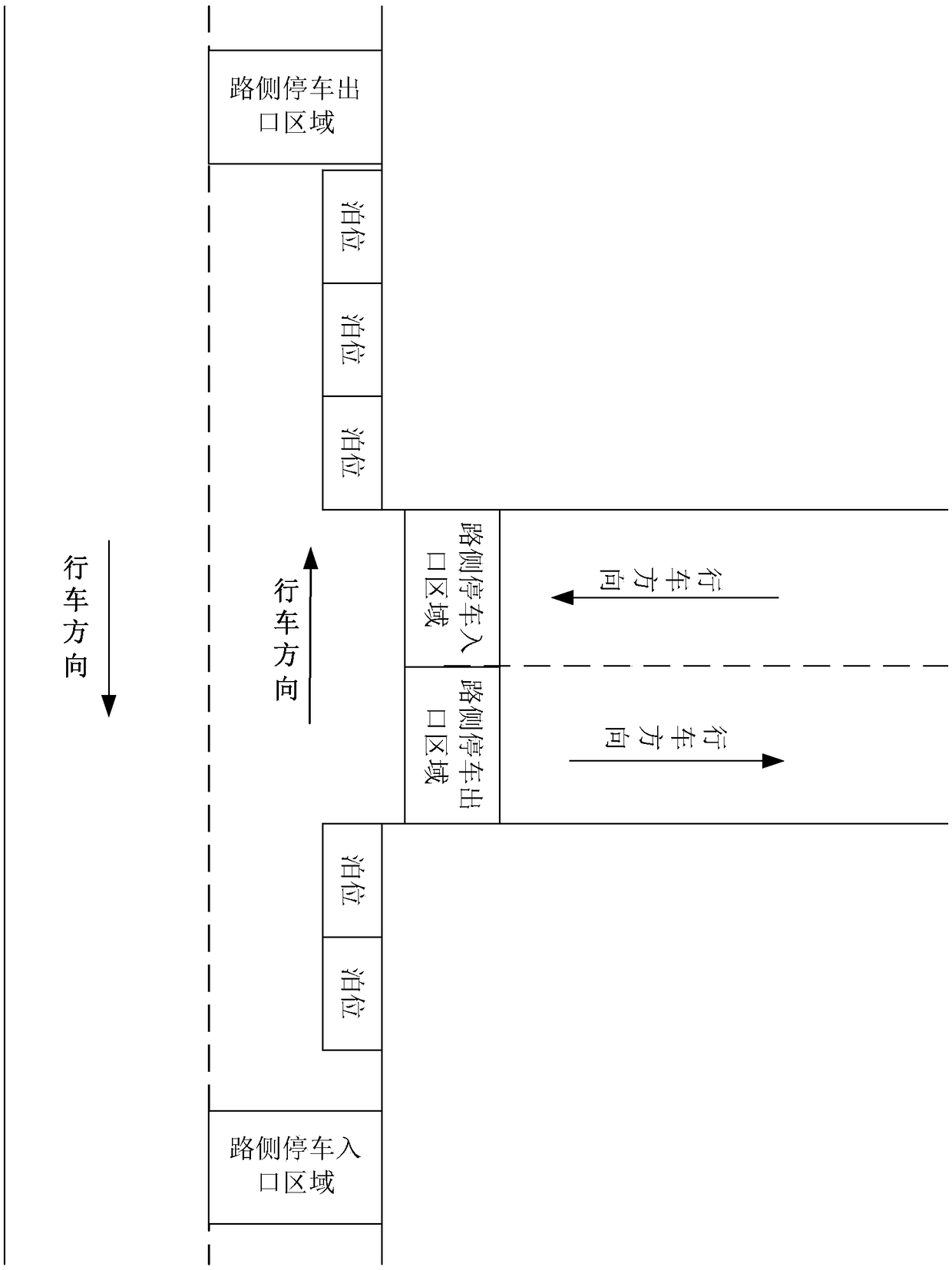 Roadside parking management system based on camera matrix