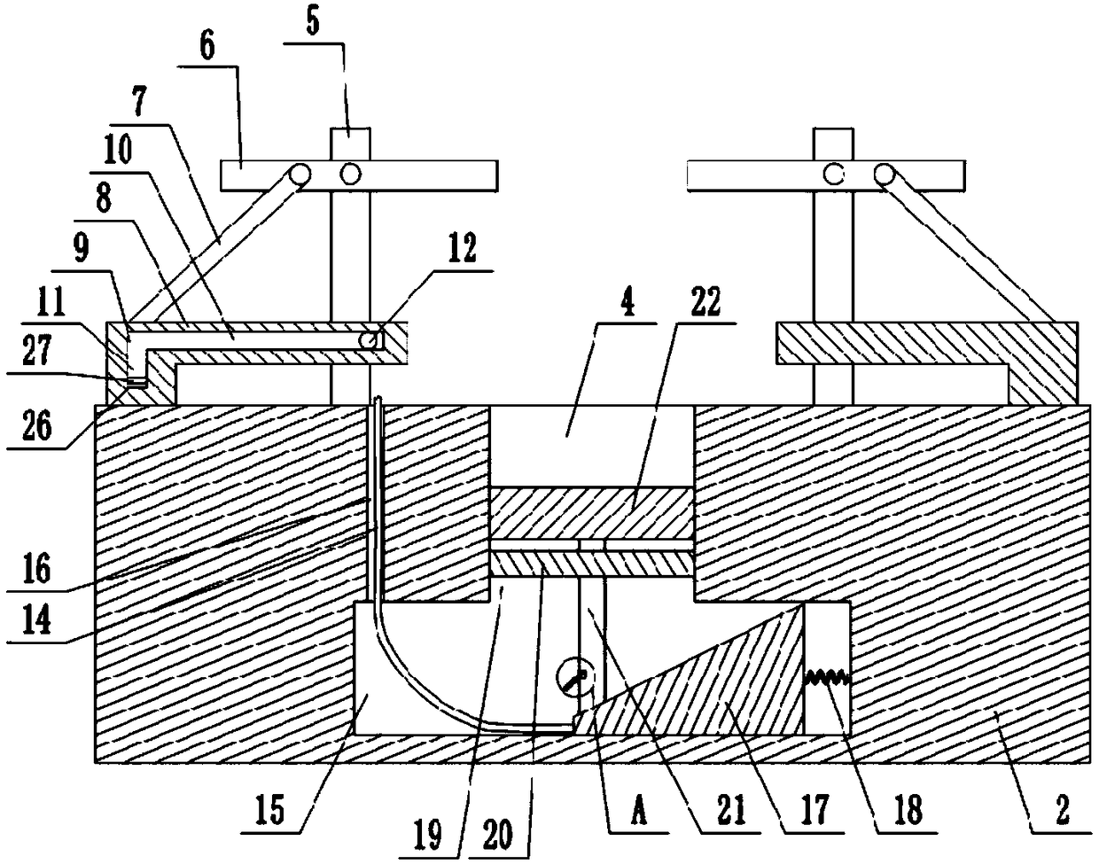 Sheet metal part machining device