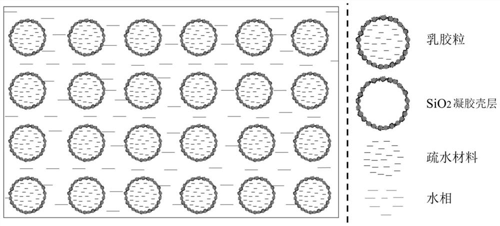 A kind of superhydrophobic microcapsule polymer cement-based anticorrosion coating and its preparation method and application