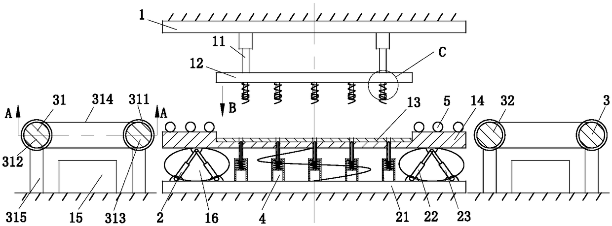 Automatic automobile plate punching equipment and control circuit thereof