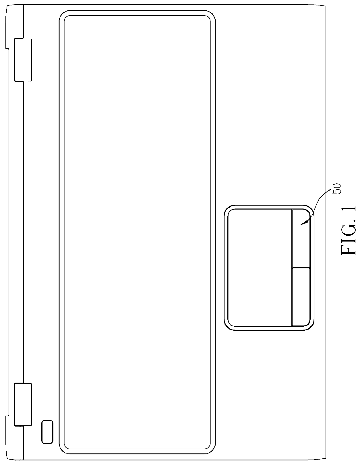 Input device with swing operation