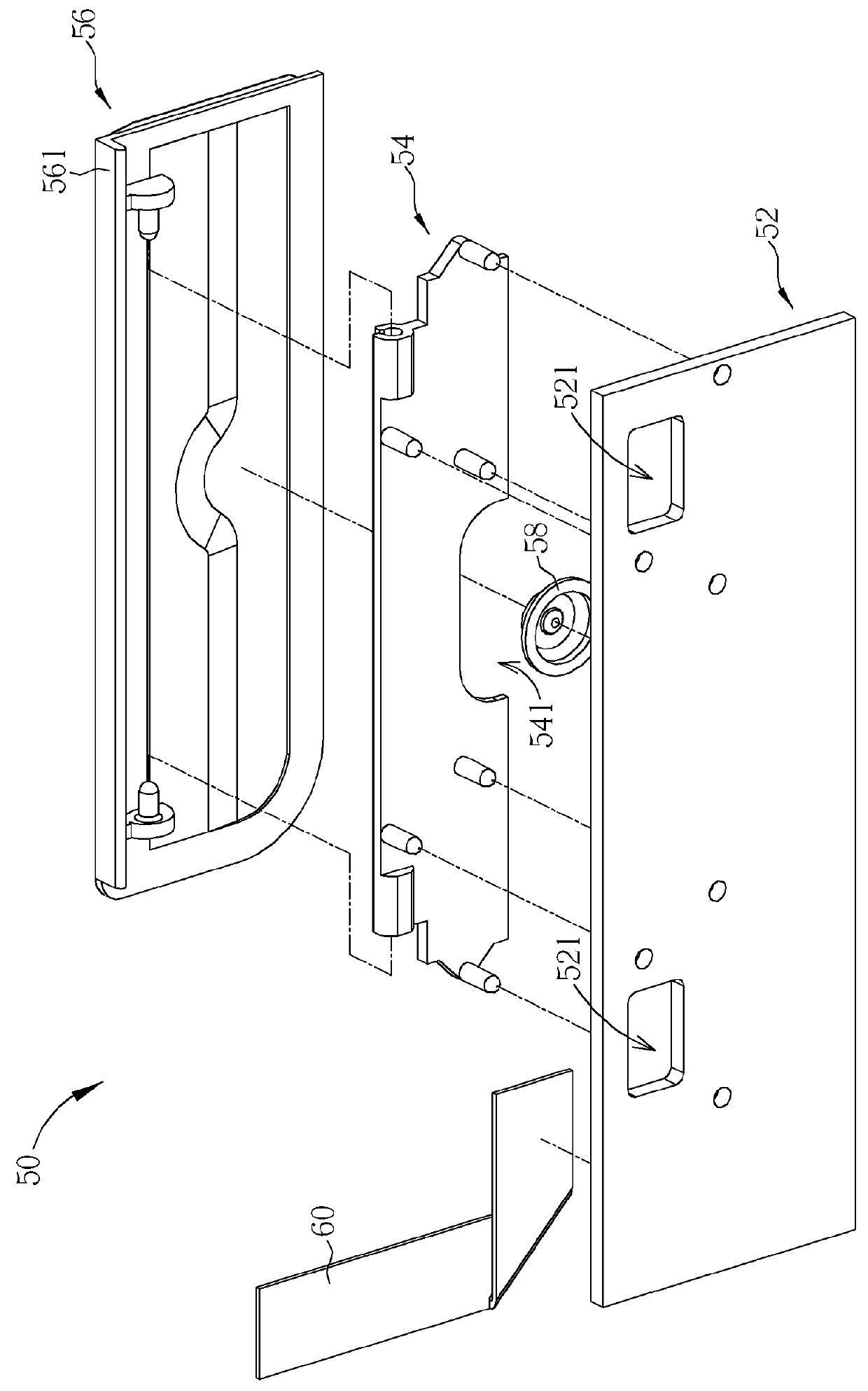 Input device with swing operation