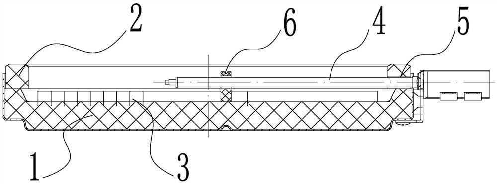 Radiation disc structure and processing method of heat insulation ring on radiation disc