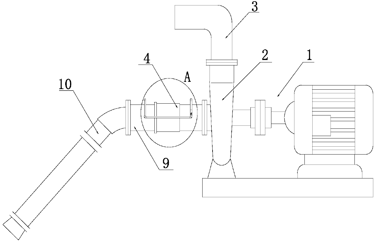 Centrifugal water diversion device and implementation method thereof