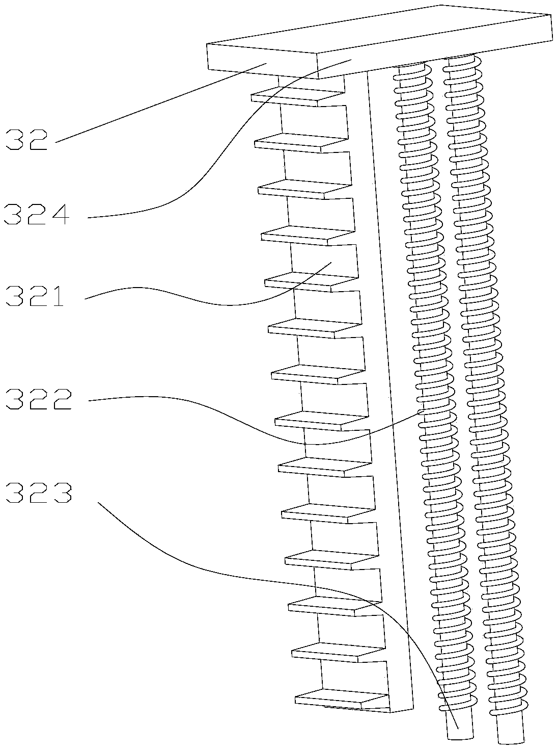 Two-wheel vehicle parking fixing device for stereo garage