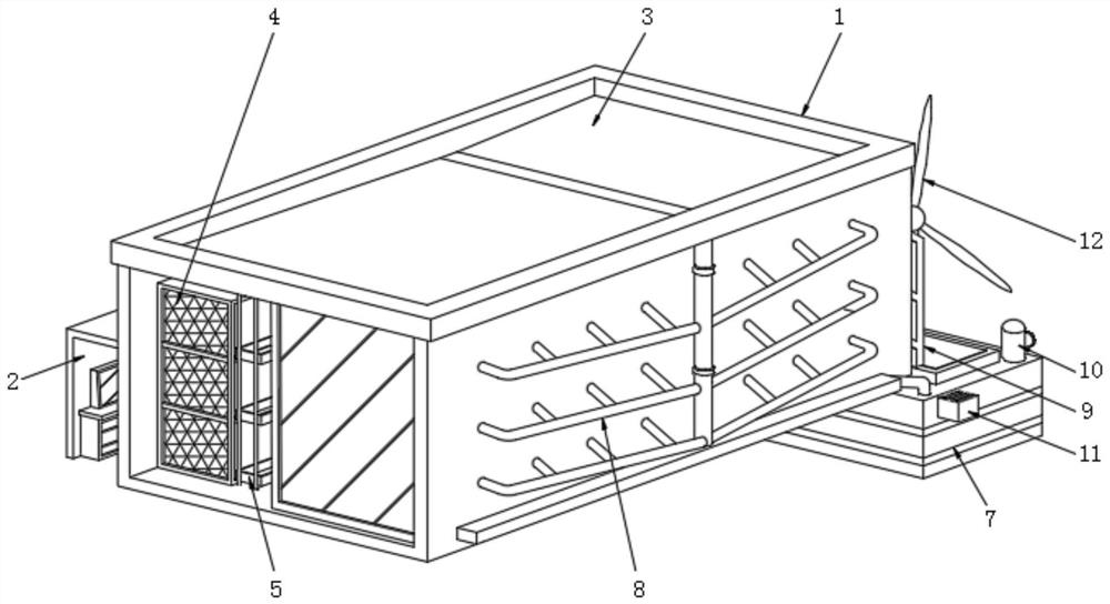 Chicken raising integrated equipment based on ecological environmental protection