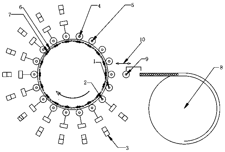 Visual detection mechanism and detection method for capacitor defective products