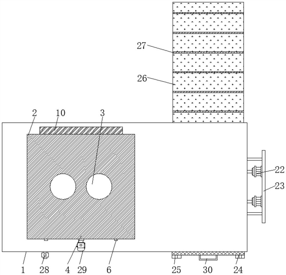 Raw material cleaning and conveying device for cable automatic processing