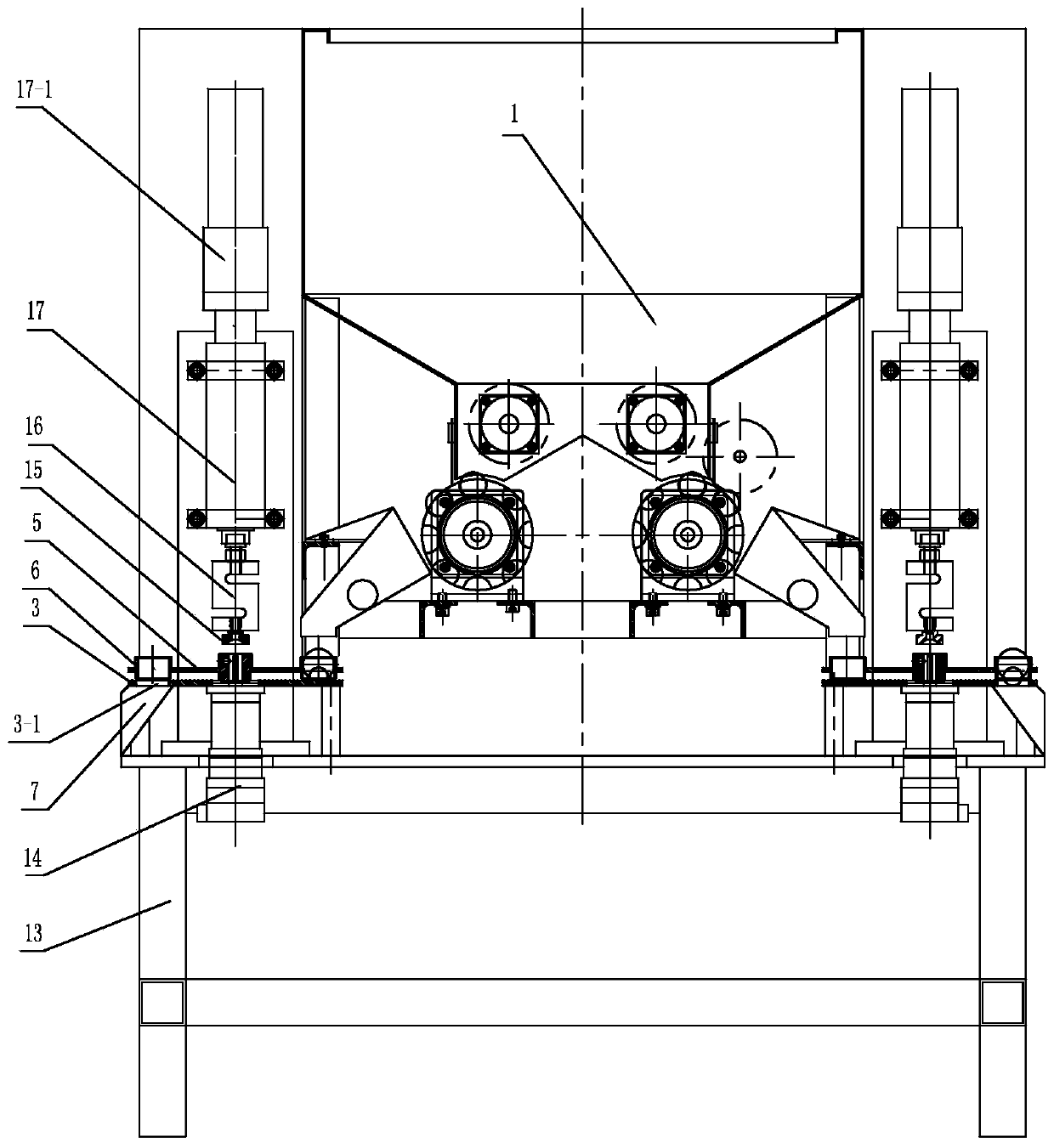 Nut shell breaking method and nut shell breaking machine capable of automatically controlling shell breaking pressure