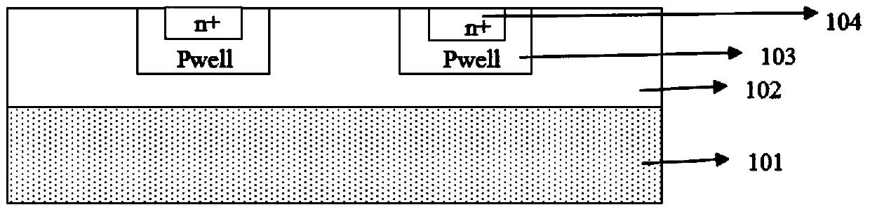 SiC MOSFET device of high-reliability epitaxial gate and manufacturing method thereof