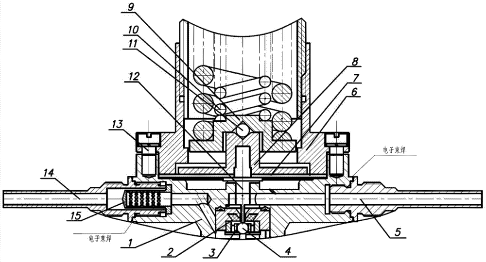 High-resistance non-metal membrane type pressure reducer