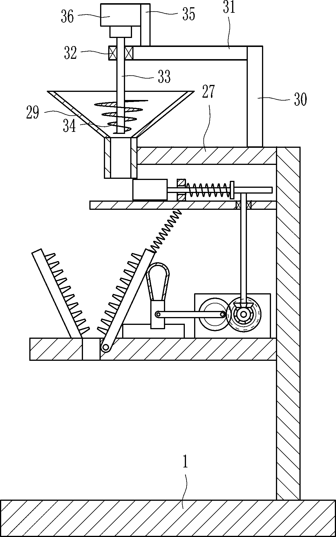 Concrete crushing equipment for road construction