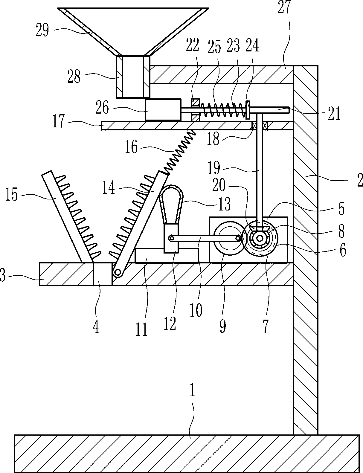 Concrete crushing equipment for road construction