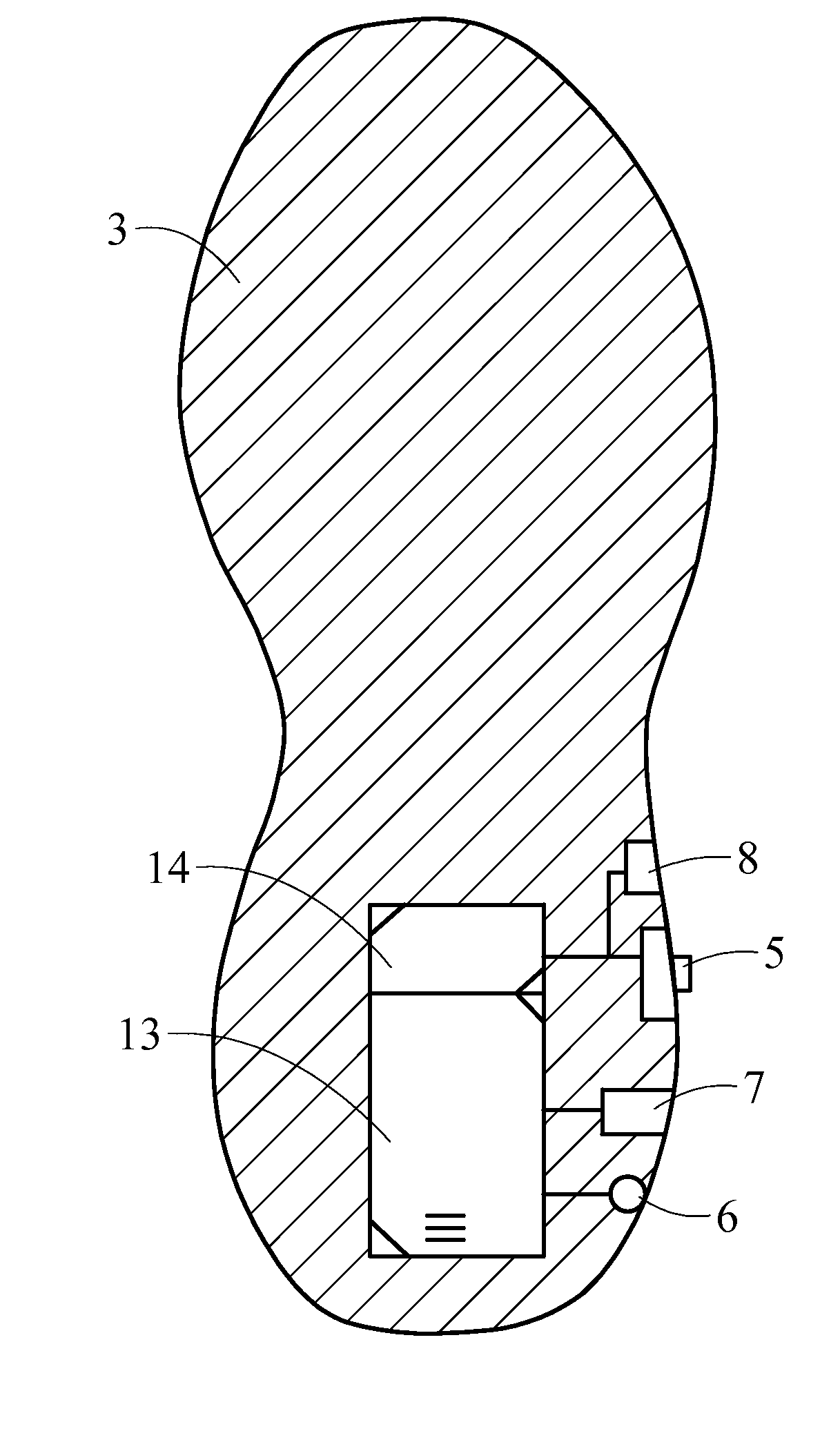 Vibratory shoe for feet