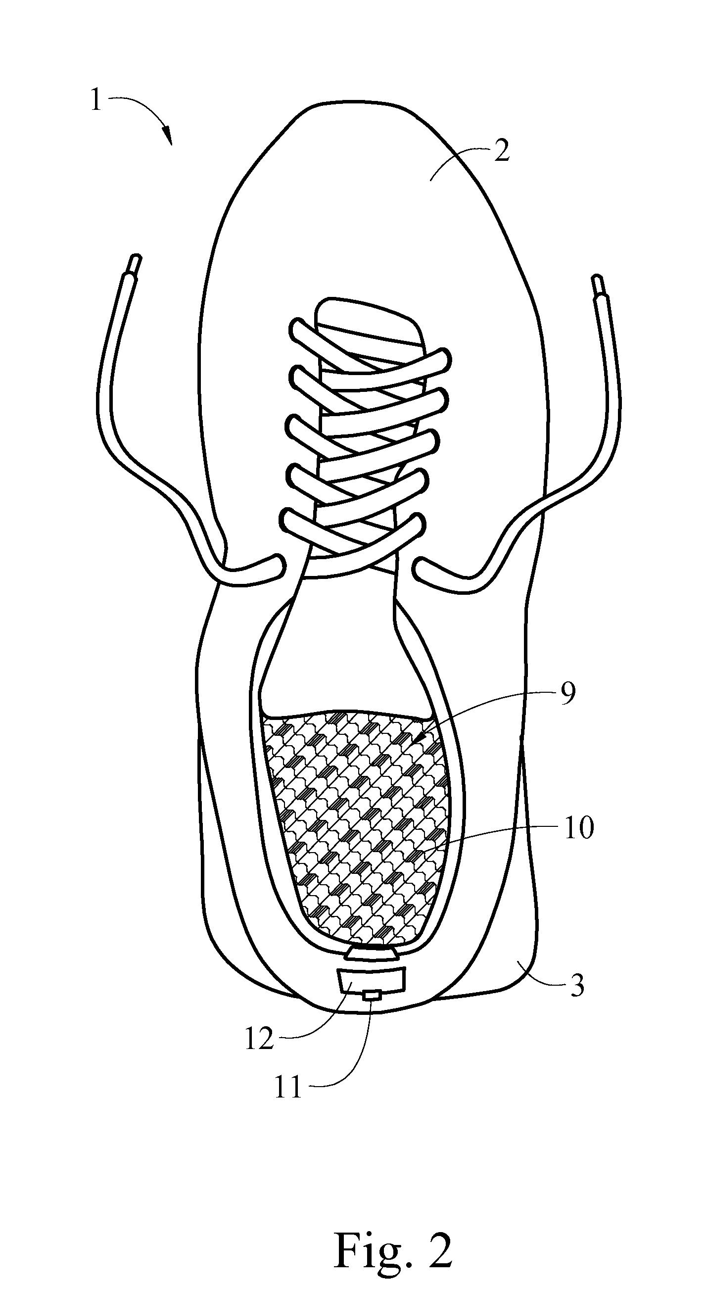 Vibratory shoe for feet