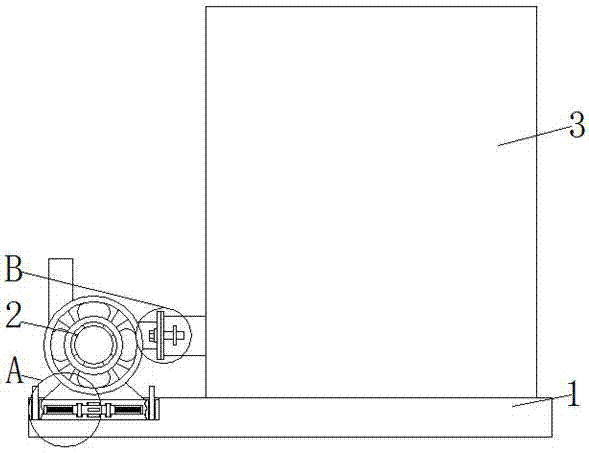 Chemical draught fan facilitating installation